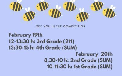 Spelling Bee Contest. The timetable of the competition