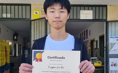Fangho Lin Xia, 1º premio en la Olimpiada Local de Economía